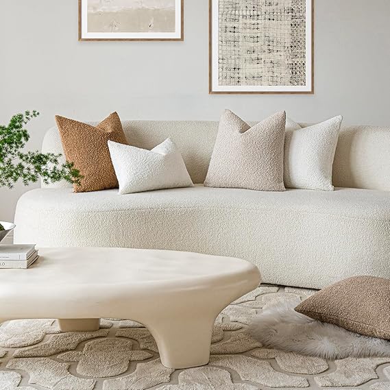 Bouclé Throw Pillow Covers