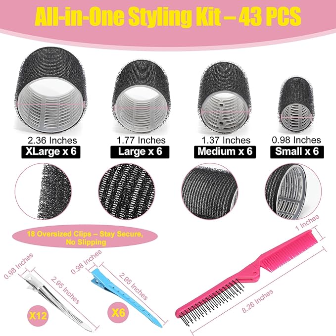 Heatless Hair Curler Set