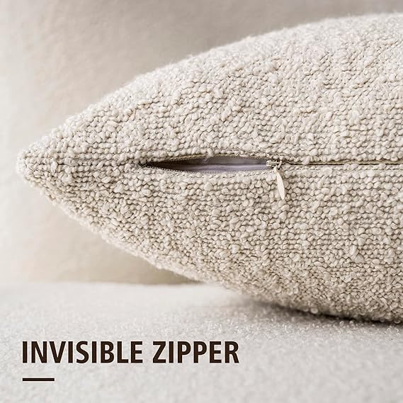 Bouclé Throw Pillow Covers