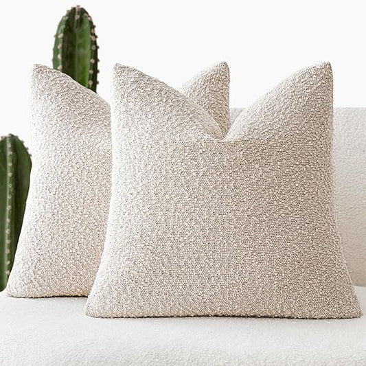 Bouclé Throw Pillow Covers
